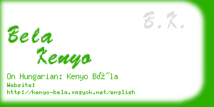 bela kenyo business card